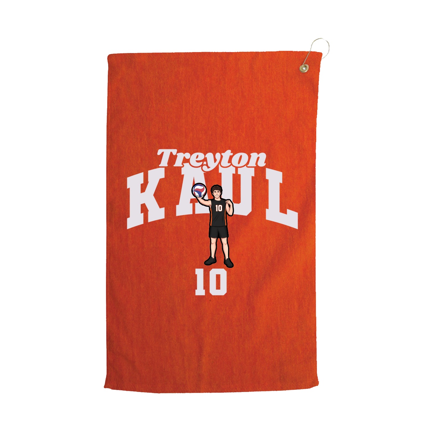 Golf Towel — Signature Arch in Orange