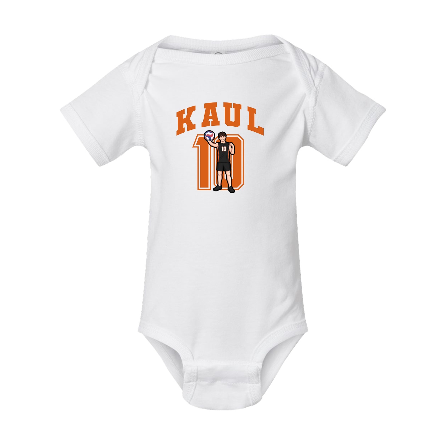 Baby Onesie — Number in White