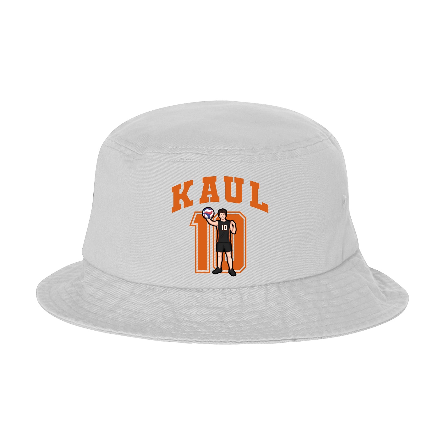 Bucket Cap — Number in White