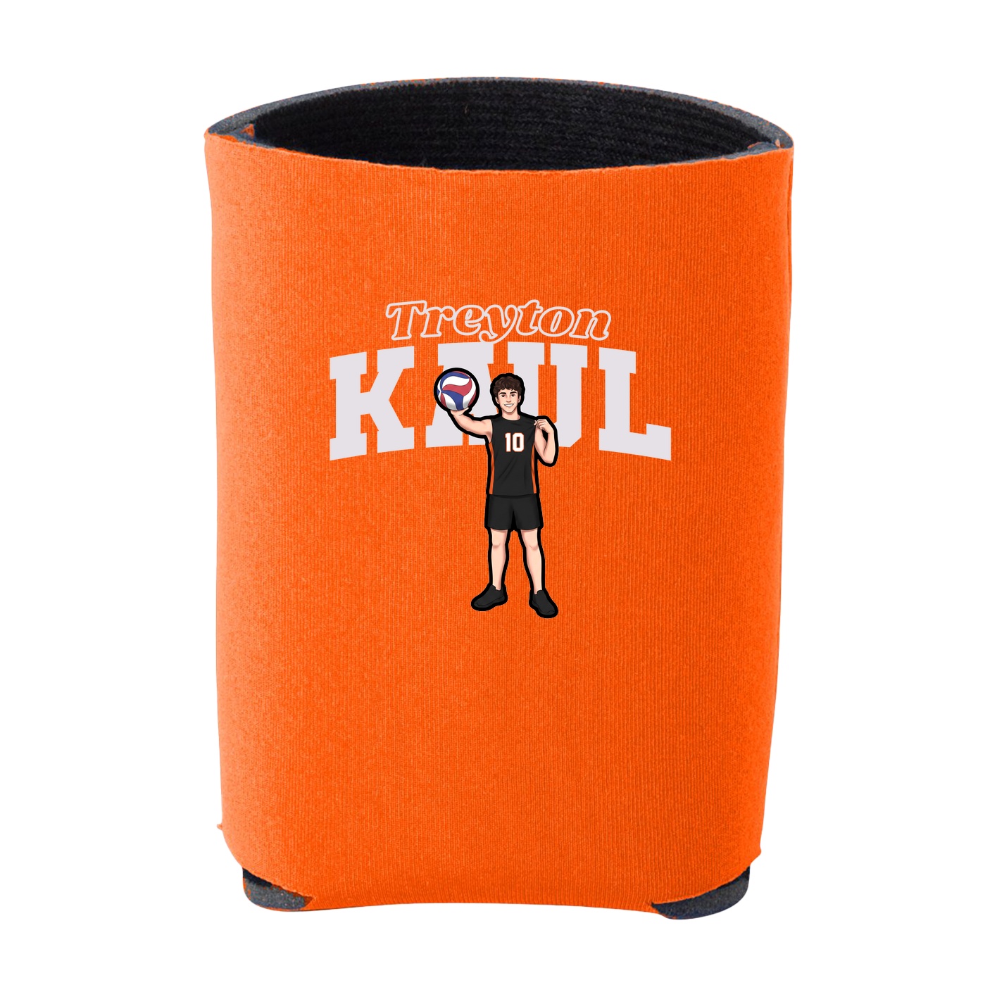 Can Holder — Name Arch in Orange