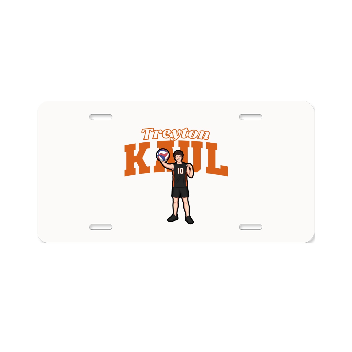 License Plate — Name Arch in Classic