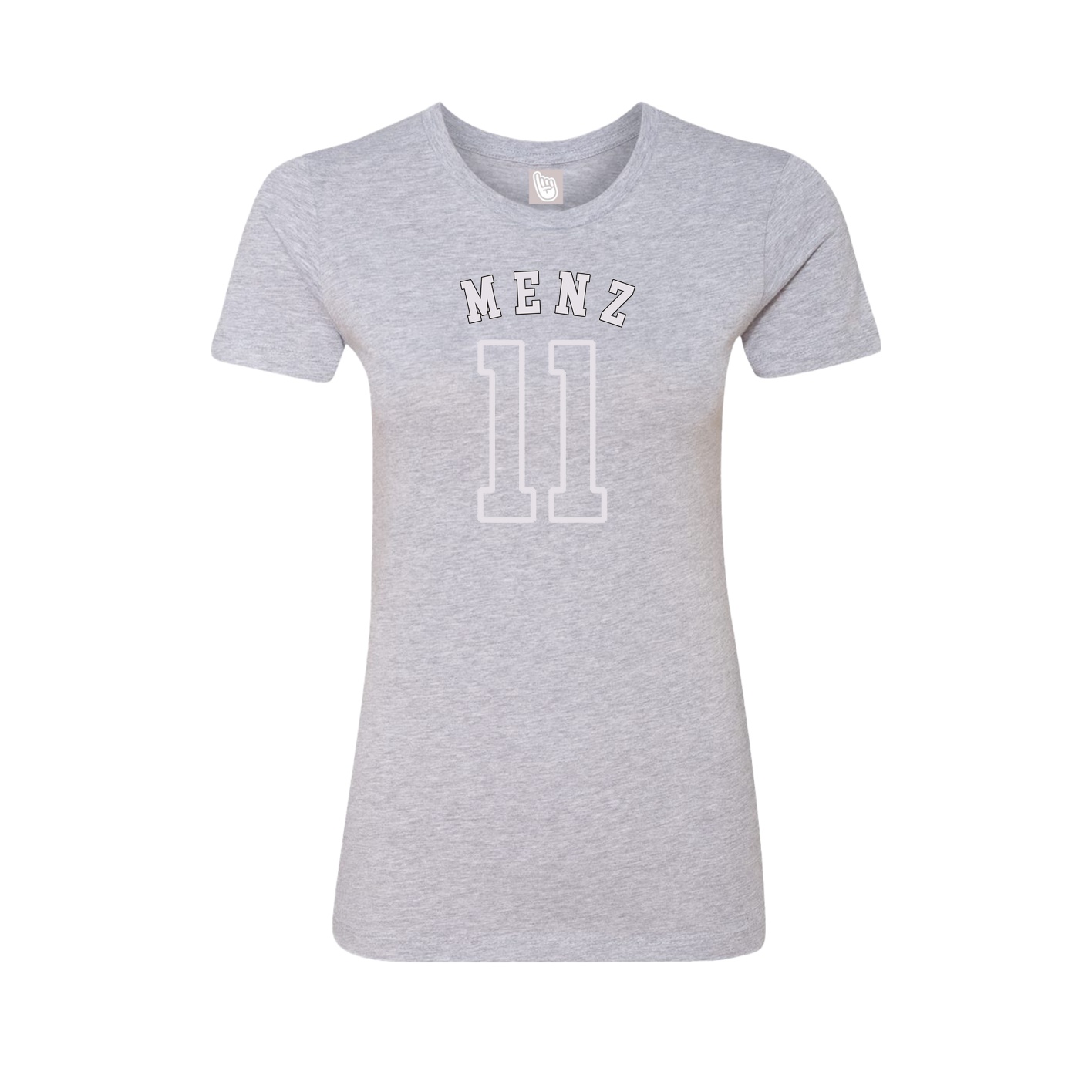 Fitted Women's Tee — Shirsey Arch in Grey