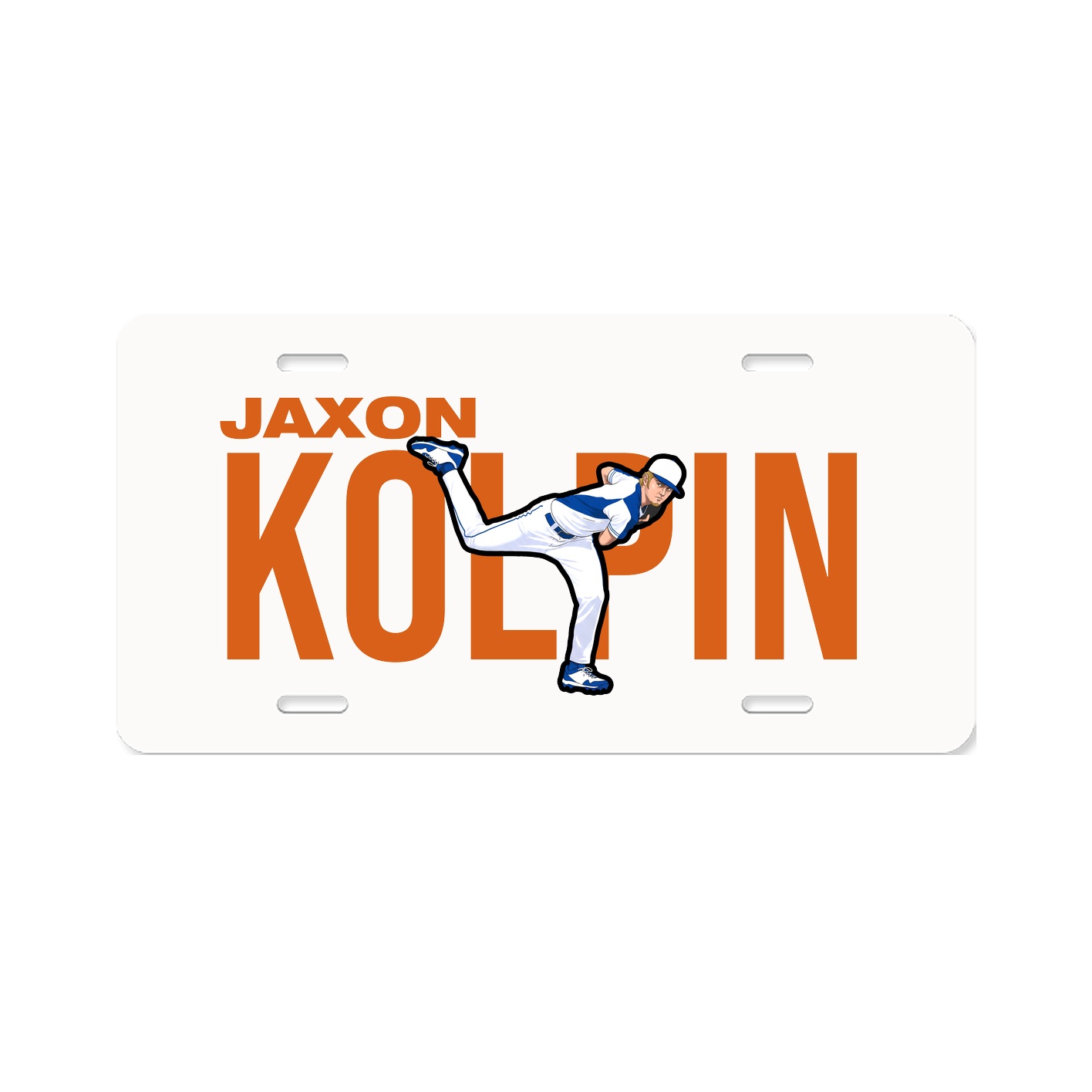 License Plate — Player Name in Classic