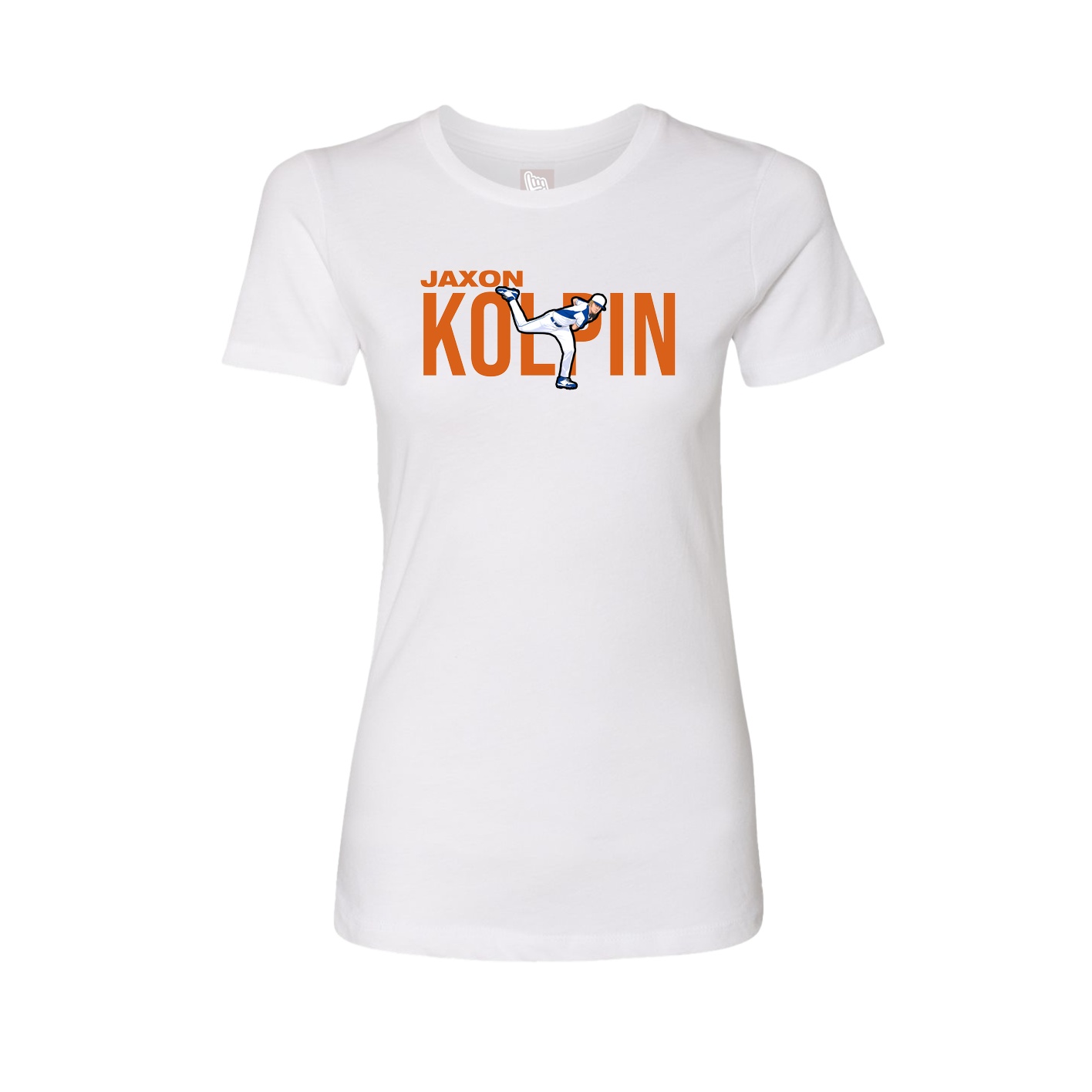 Fitted Women's Tee — Player Name in White