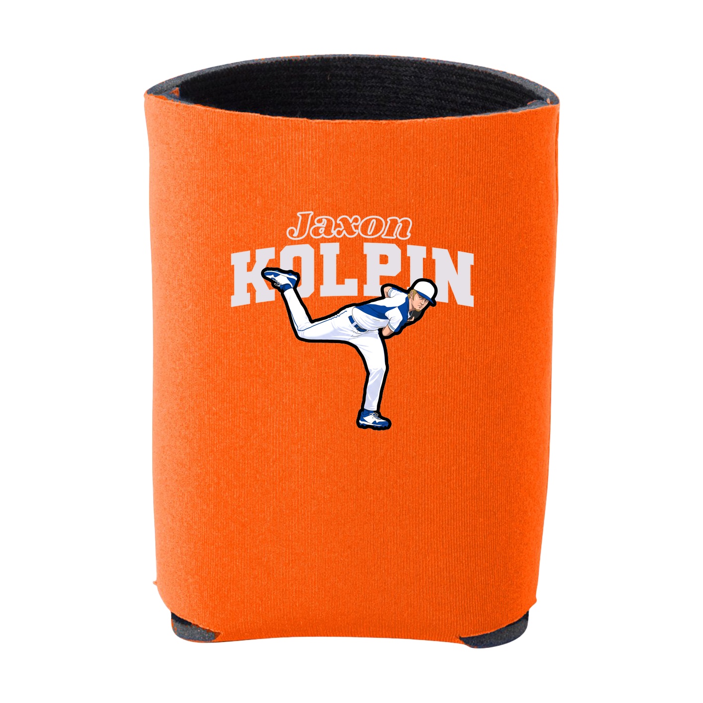 Can Holder — Name Arch in Orange