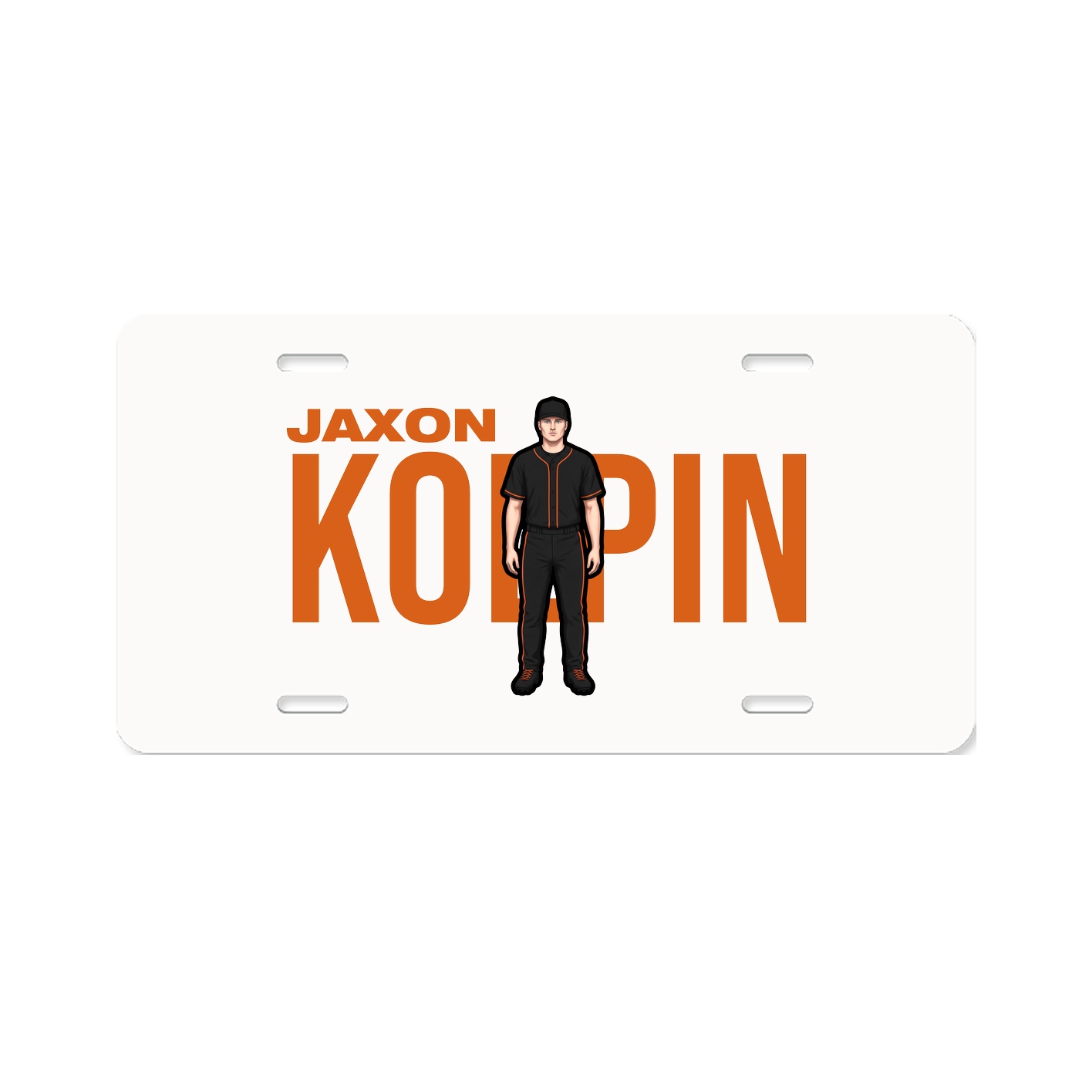 License Plate — Player Name in Classic
