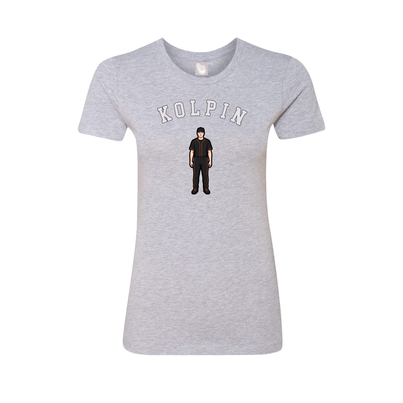 Fitted Women's Tee — Shirsey Arch in Grey