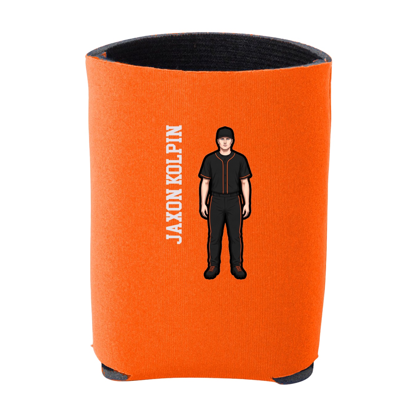 Can Holder — Name Vertical in Orange