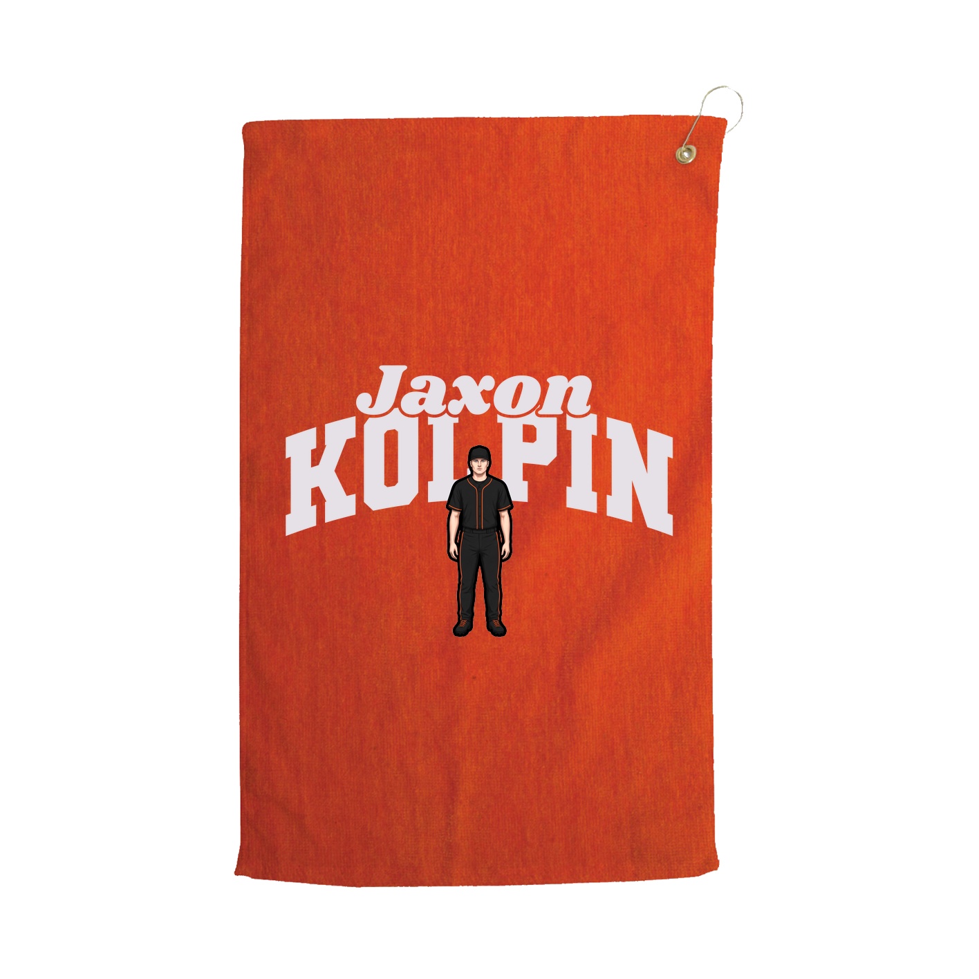 Golf Towel — Signature Arch in Orange