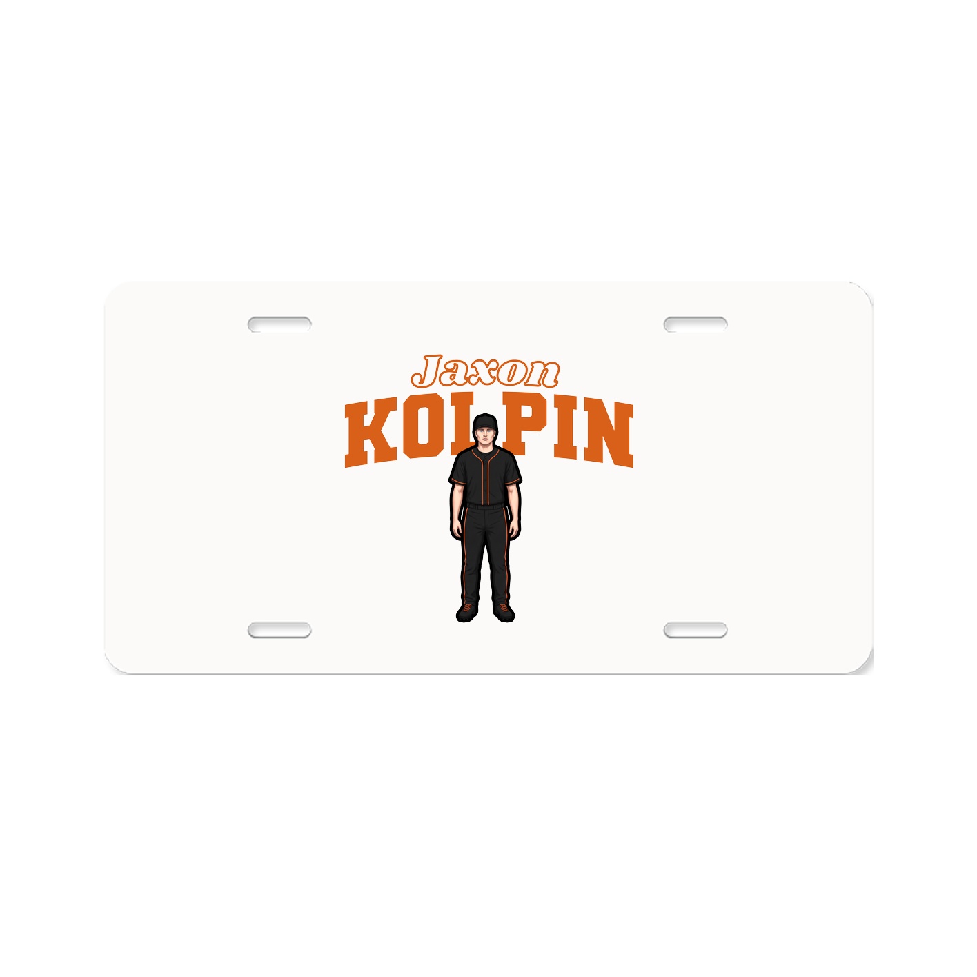 License Plate — Name Arch in Classic