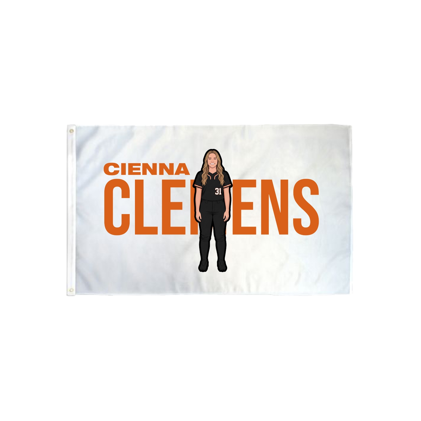3x5 Flag — Player Name in Classic