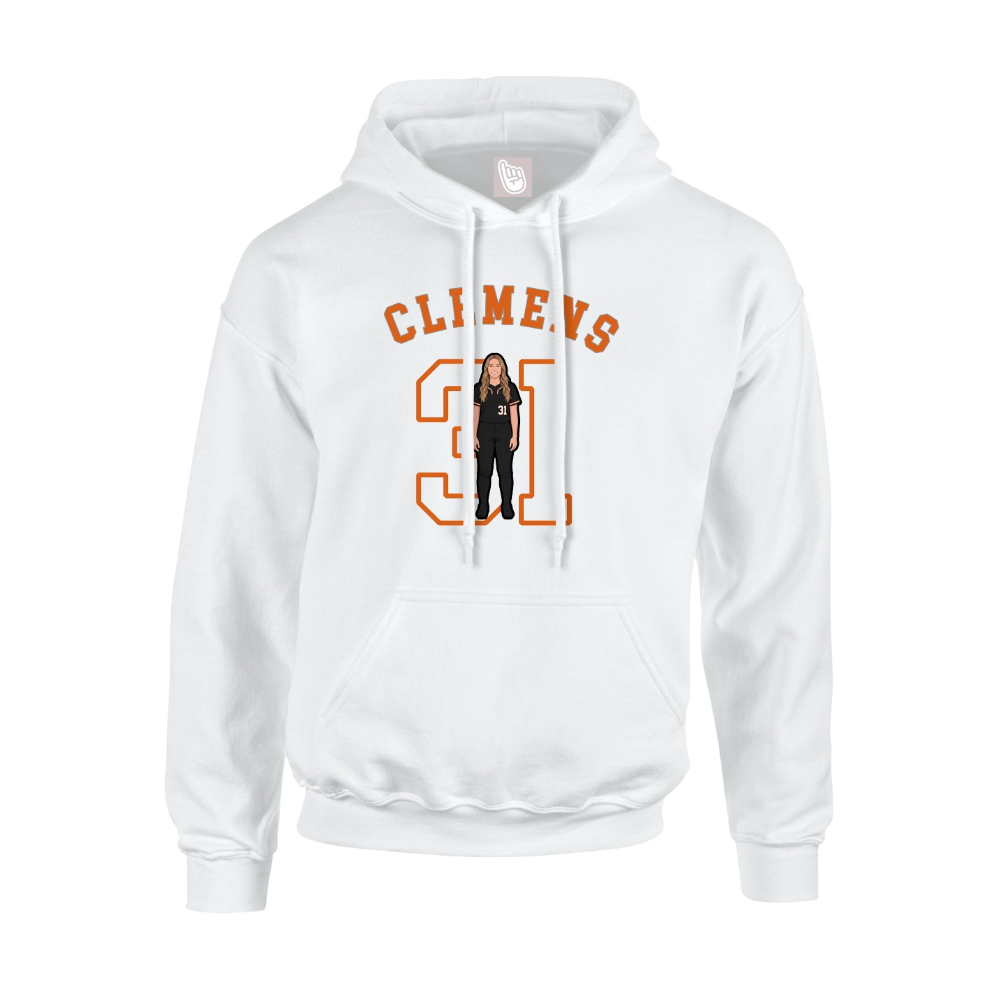 Youth Hoodie — Shirsey Arch in White