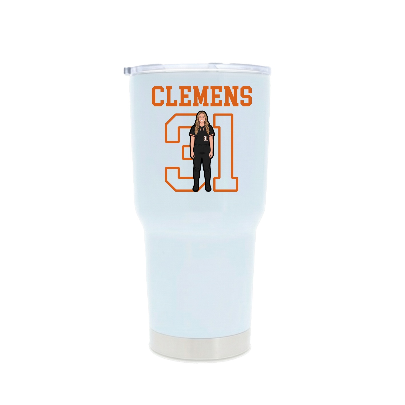 30oz Stainless Steel Tumbler — Shirsey in White