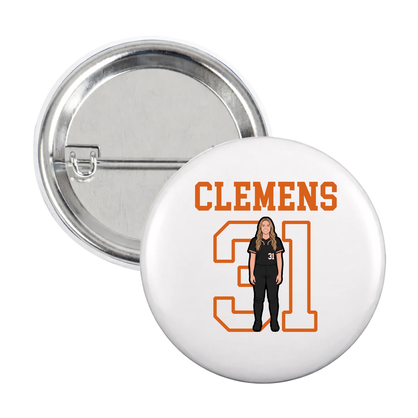Game Day Button — Shirsey in White
