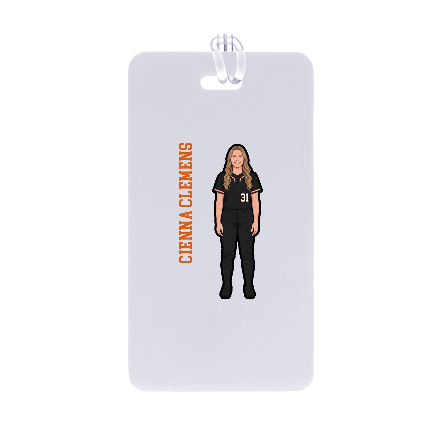 Bag Tag — Name Vertical in Classic