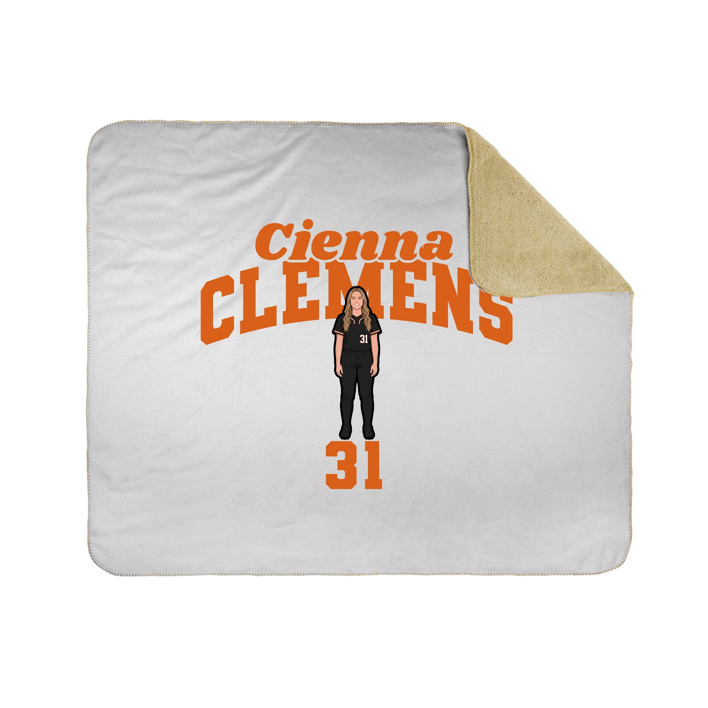 Throw Blanket — Signature Arch in White