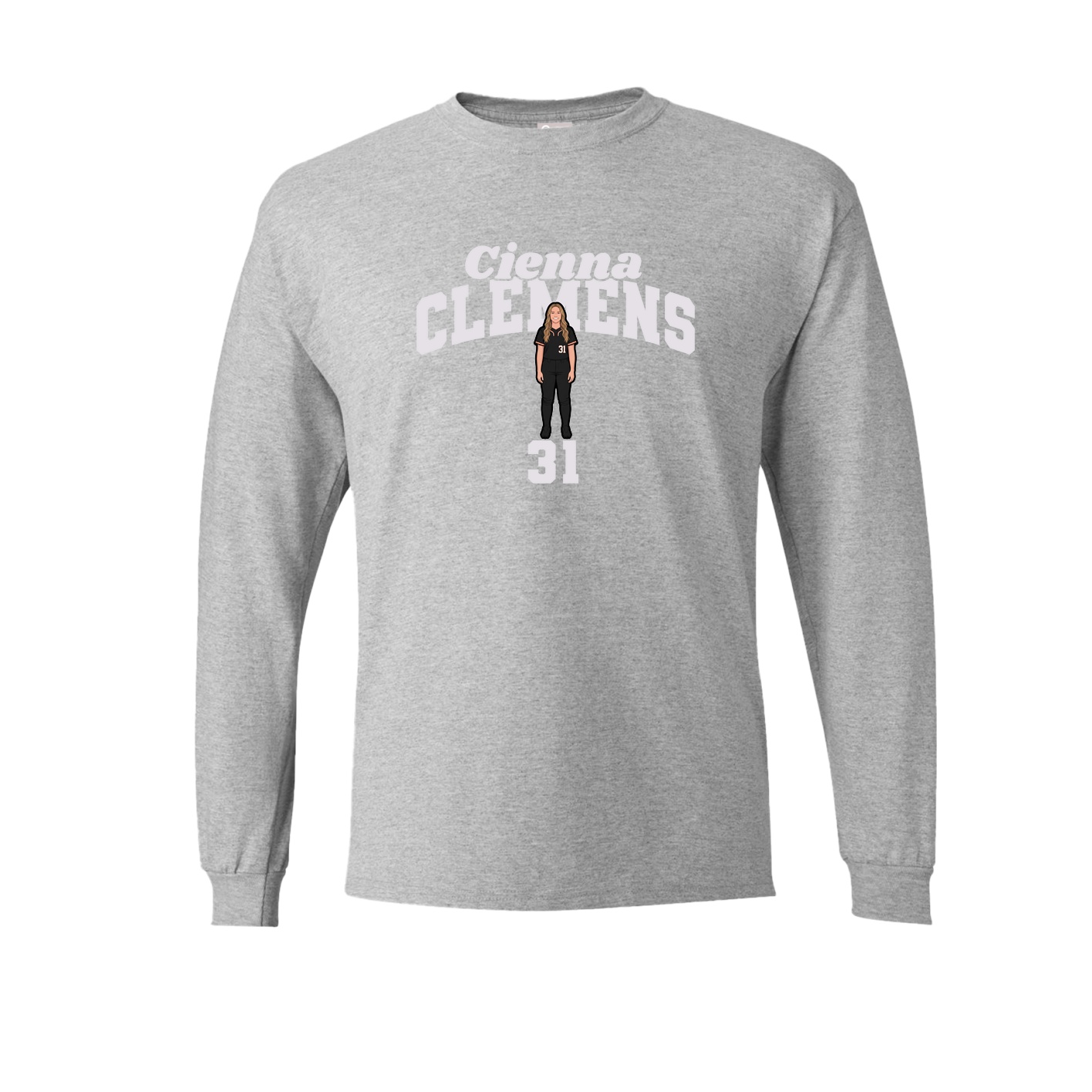 Long Sleeve Tee — Signature Arch in Grey