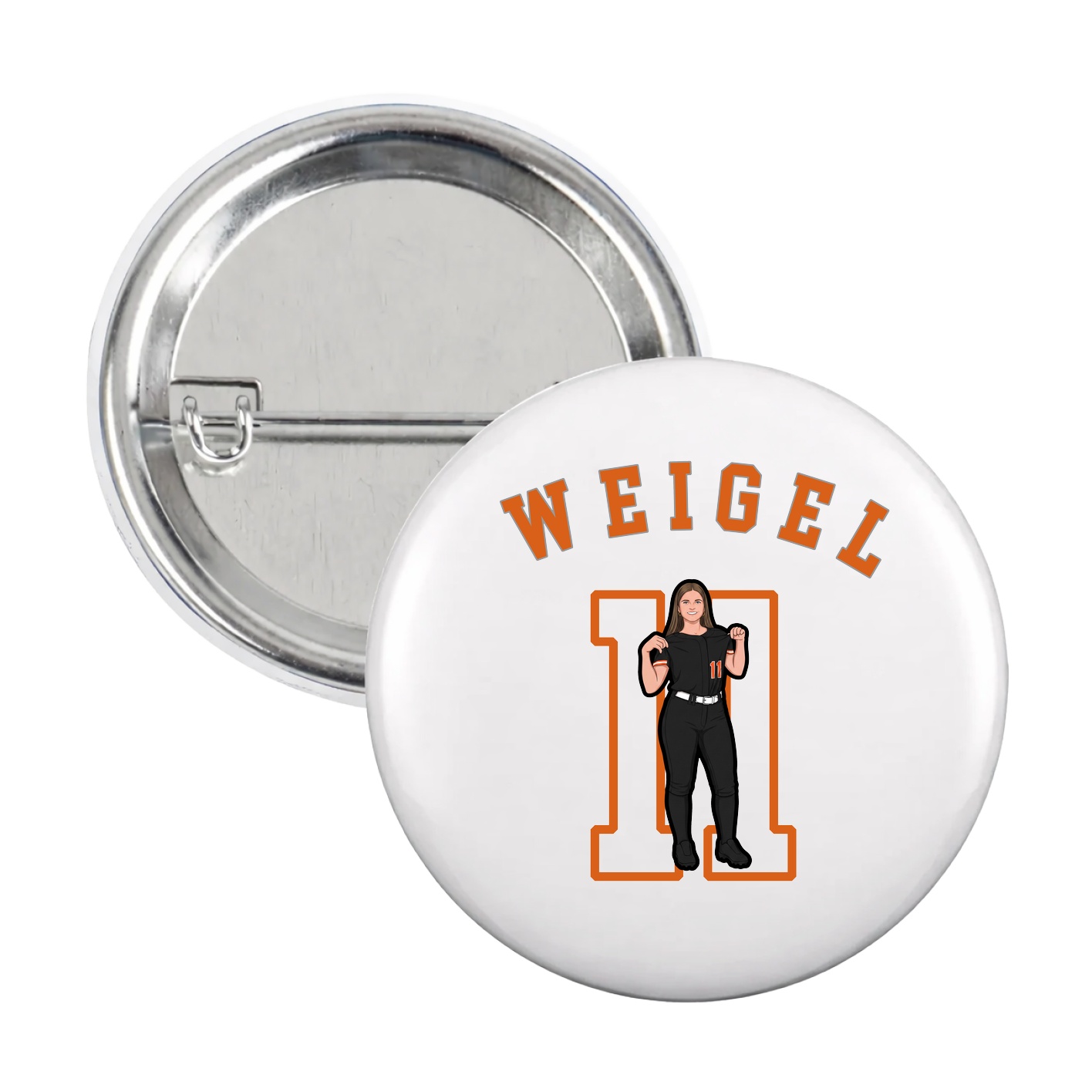 Game Day Button — Shirsey Arch in White