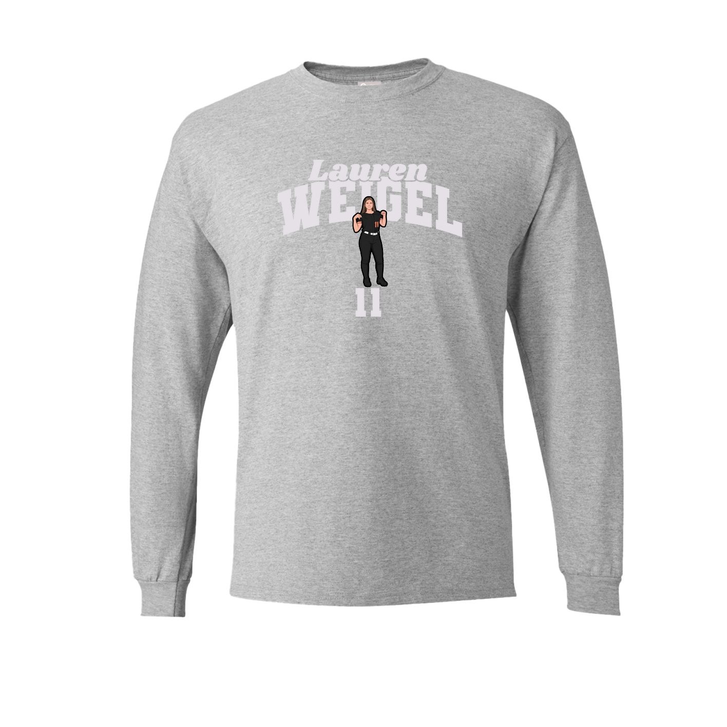 Long Sleeve Tee — Signature Arch in Grey