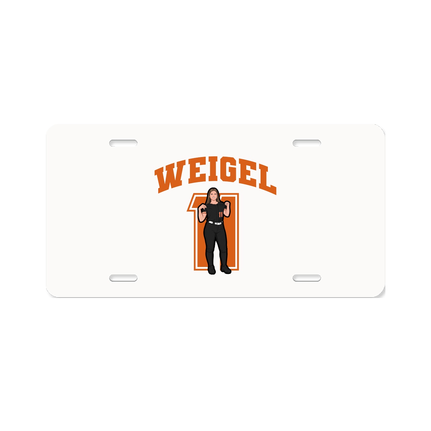 License Plate — Number in Classic