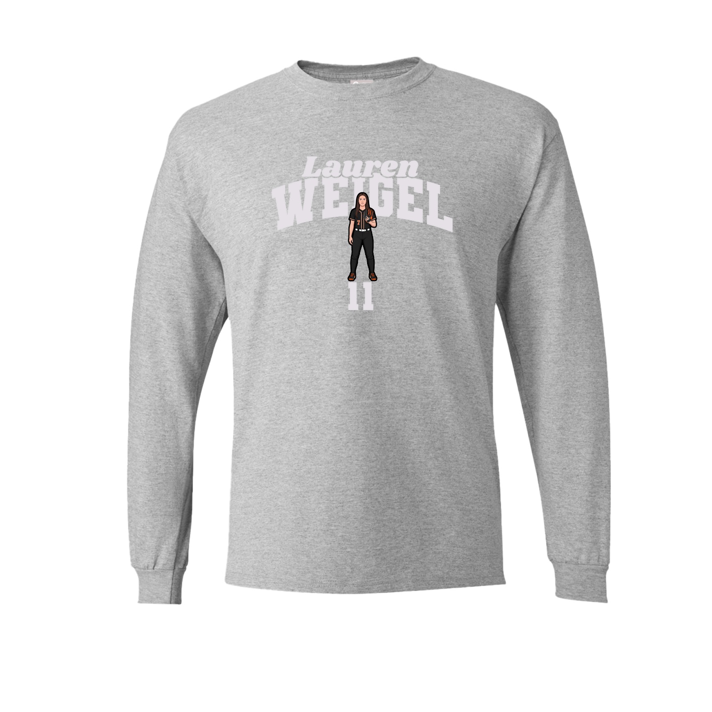 Long Sleeve Tee — Signature Arch in Grey