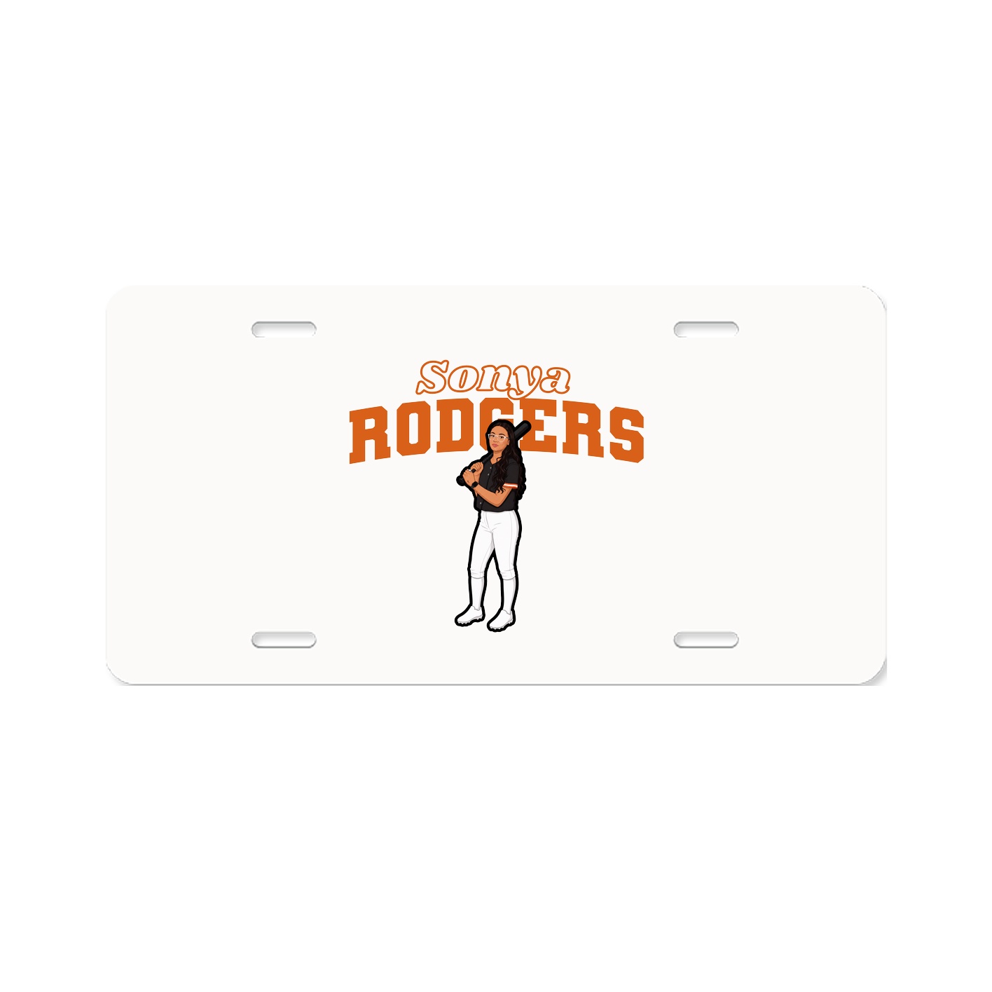 License Plate — Name Arch in Classic