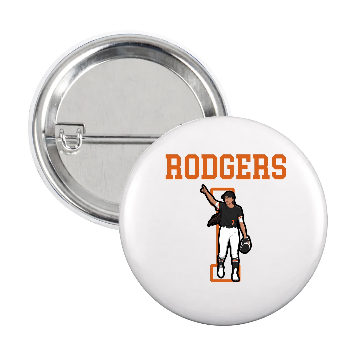 Game Day Button — Shirsey in White