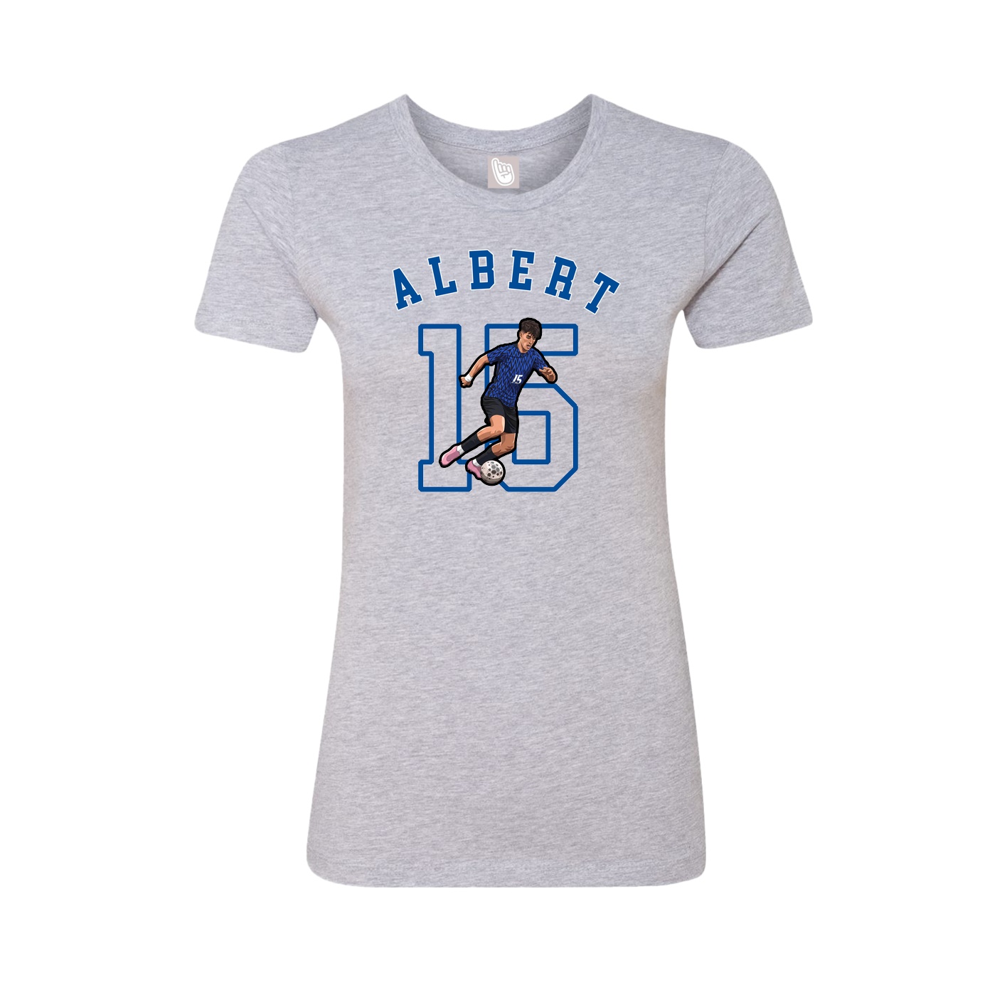 Fitted Women's Tee — Shirsey Arch in Grey