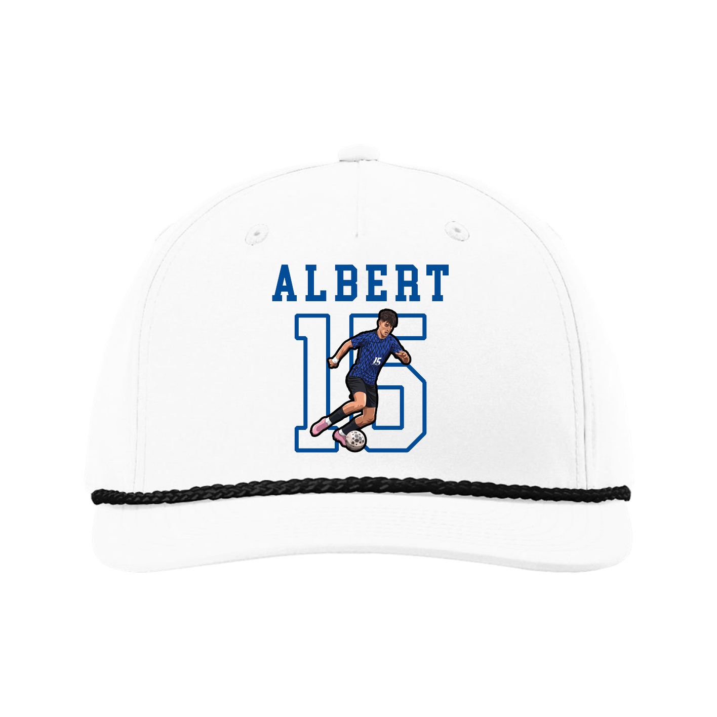 Five-Panel Classic Rope Cap — Shirsey in White
