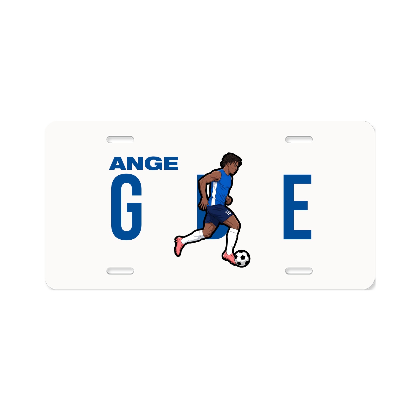 License Plate — Player Name in Classic