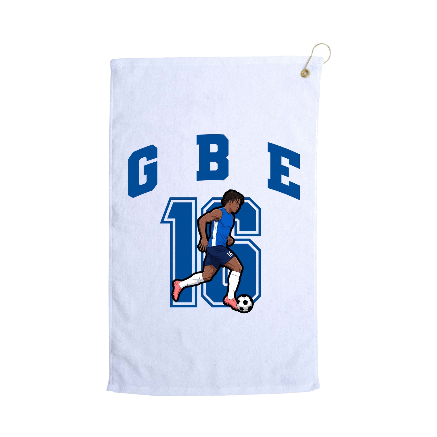 Golf Towel — Number in White
