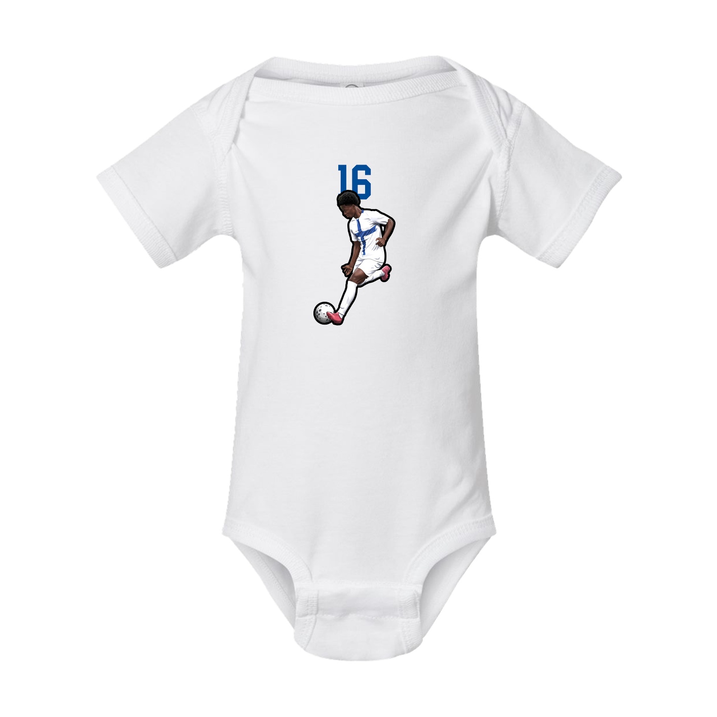 Baby Onesie — Number Top in White
