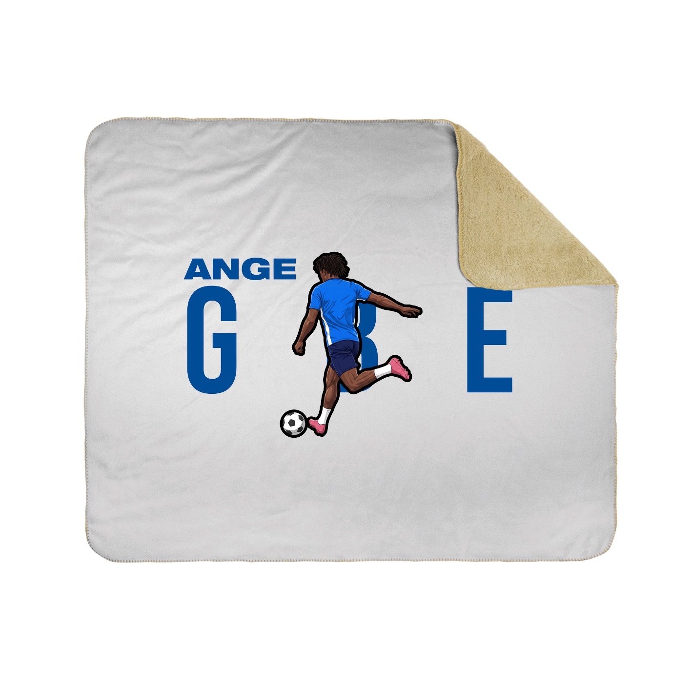 Throw Blanket — Player Name in White
