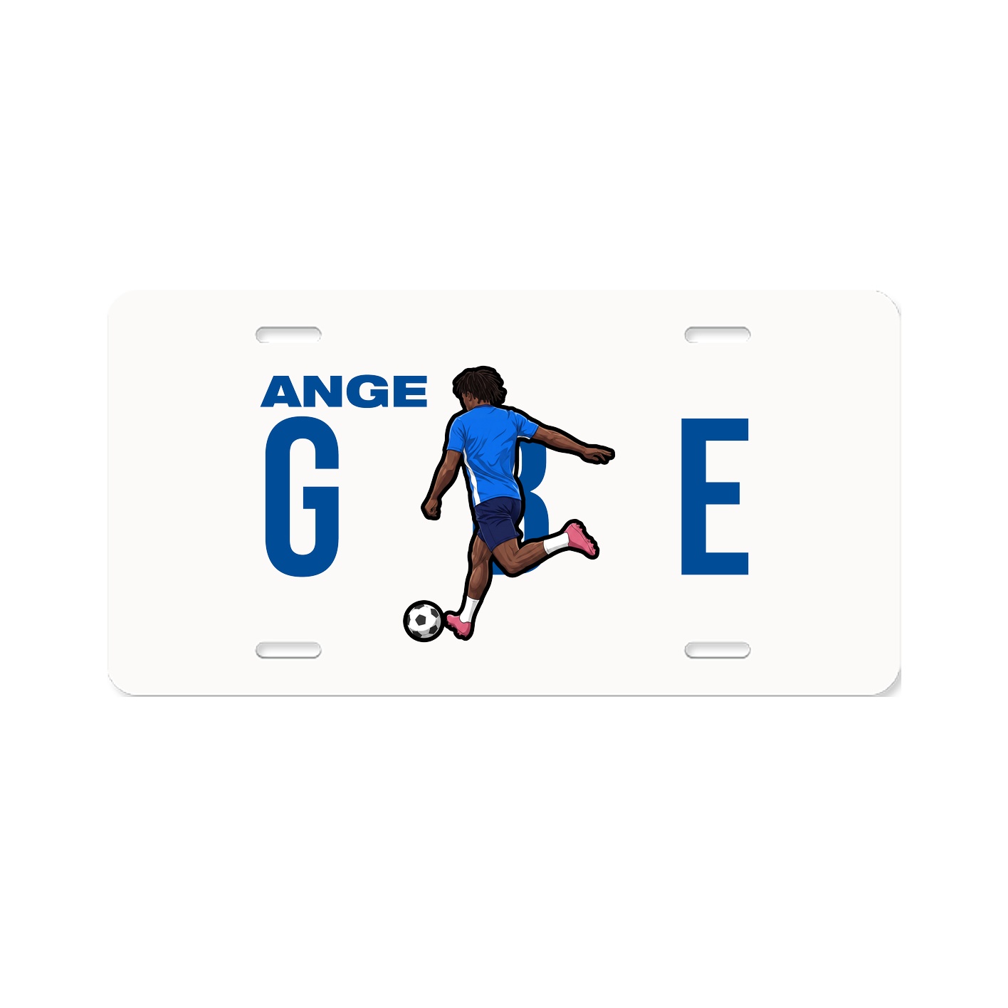 License Plate — Player Name in Classic