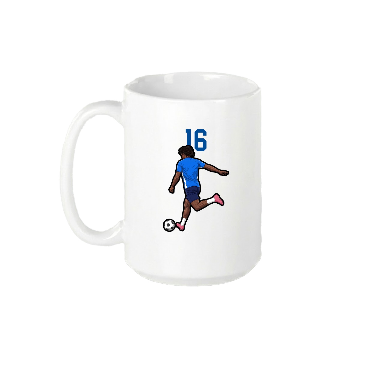 15oz Coffee Mug — Number Top in White