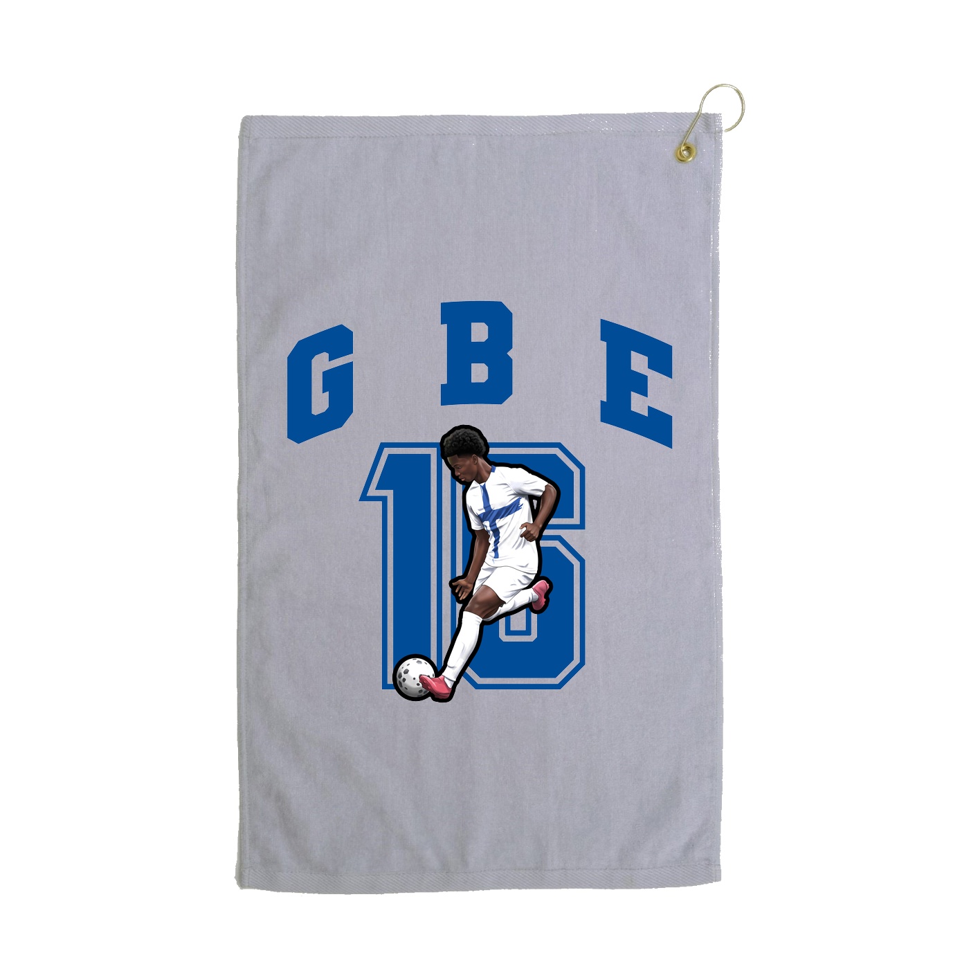 Golf Towel — Number in Grey