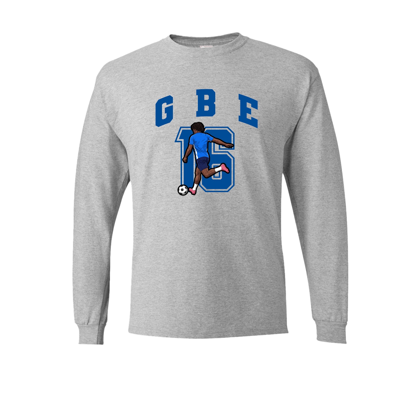 Long Sleeve Tee — Number in Grey