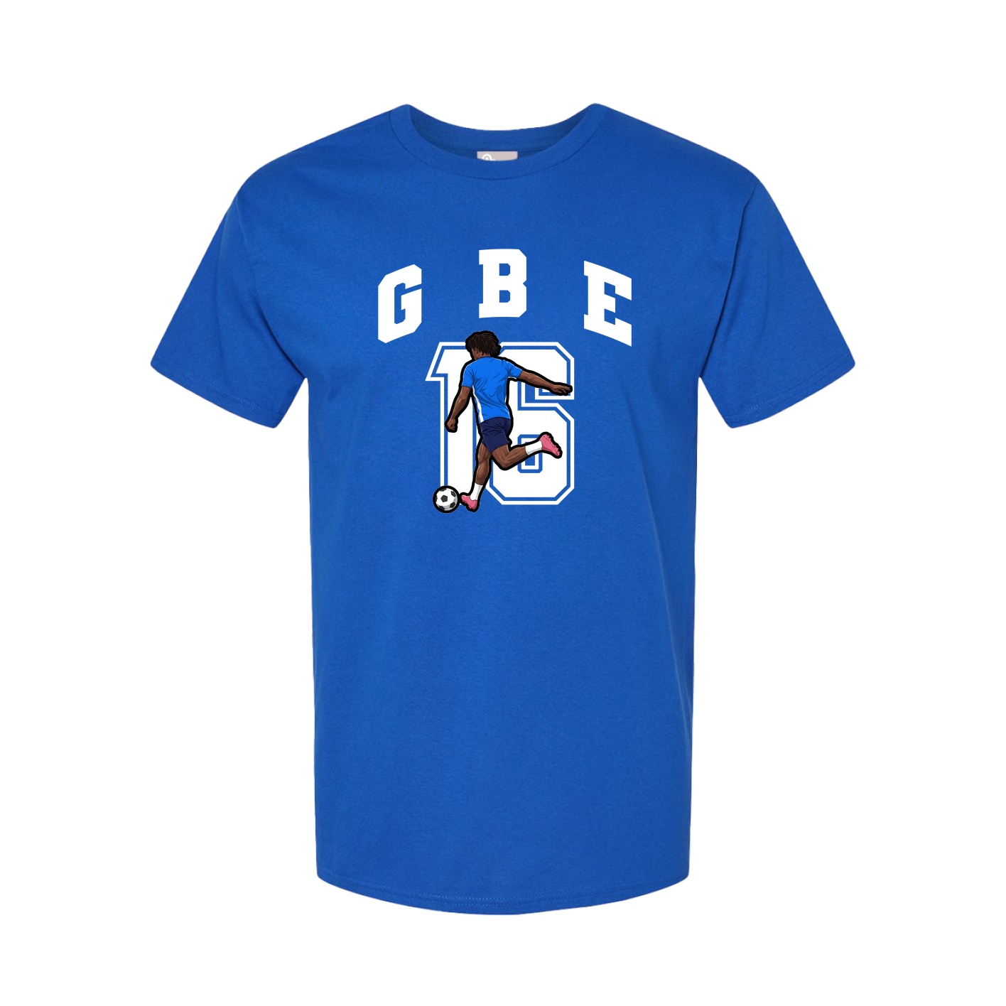 Youth Tee — Number in Royal