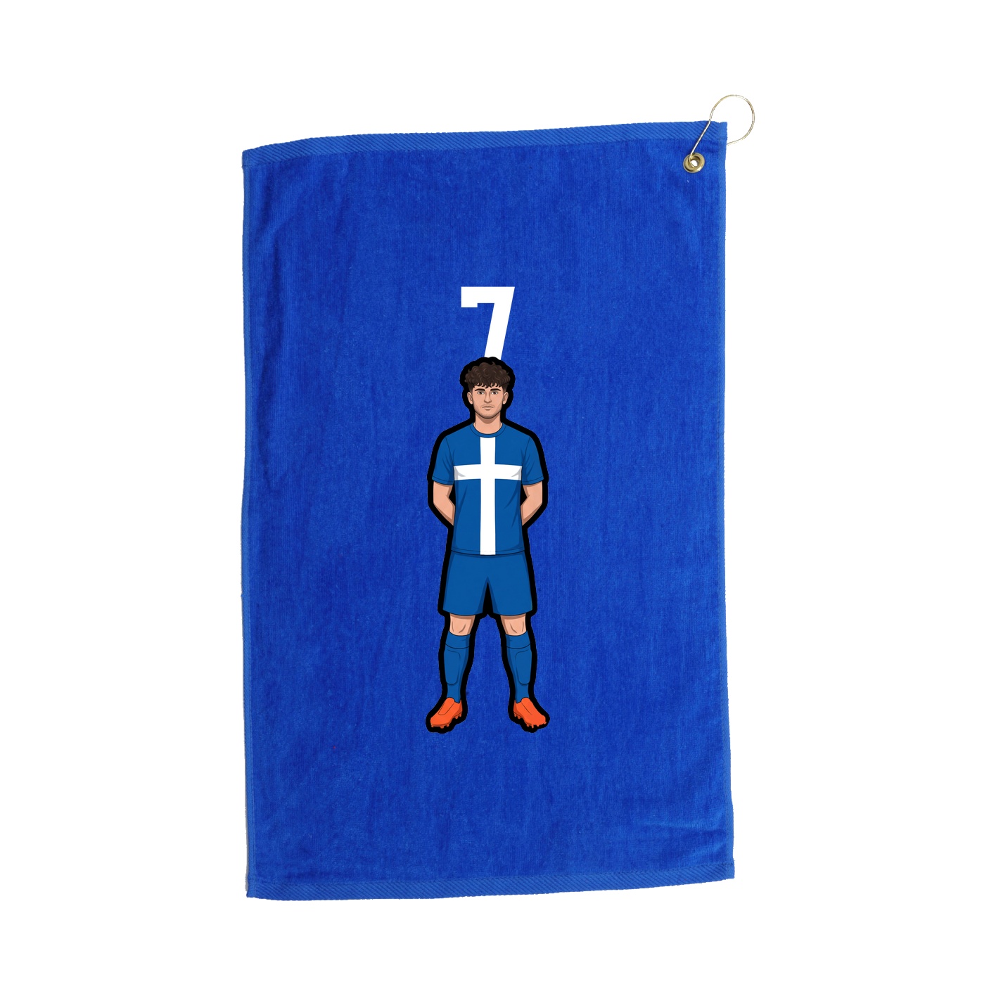 Golf Towel — Number Top in Royal