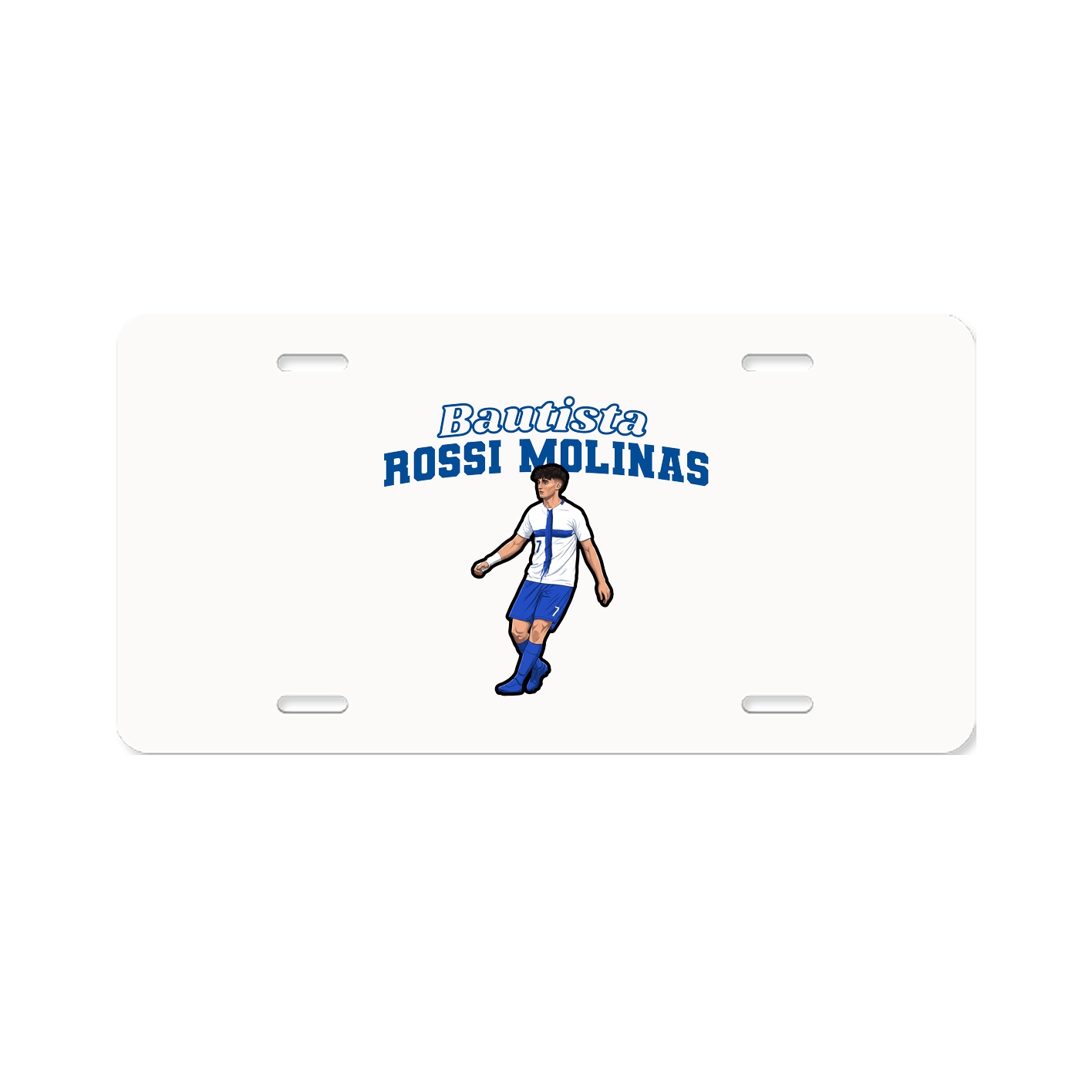 License Plate — Name Arch in Classic