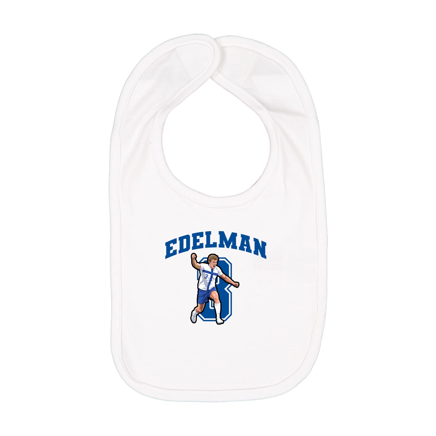 Infant Bib — Number in White
