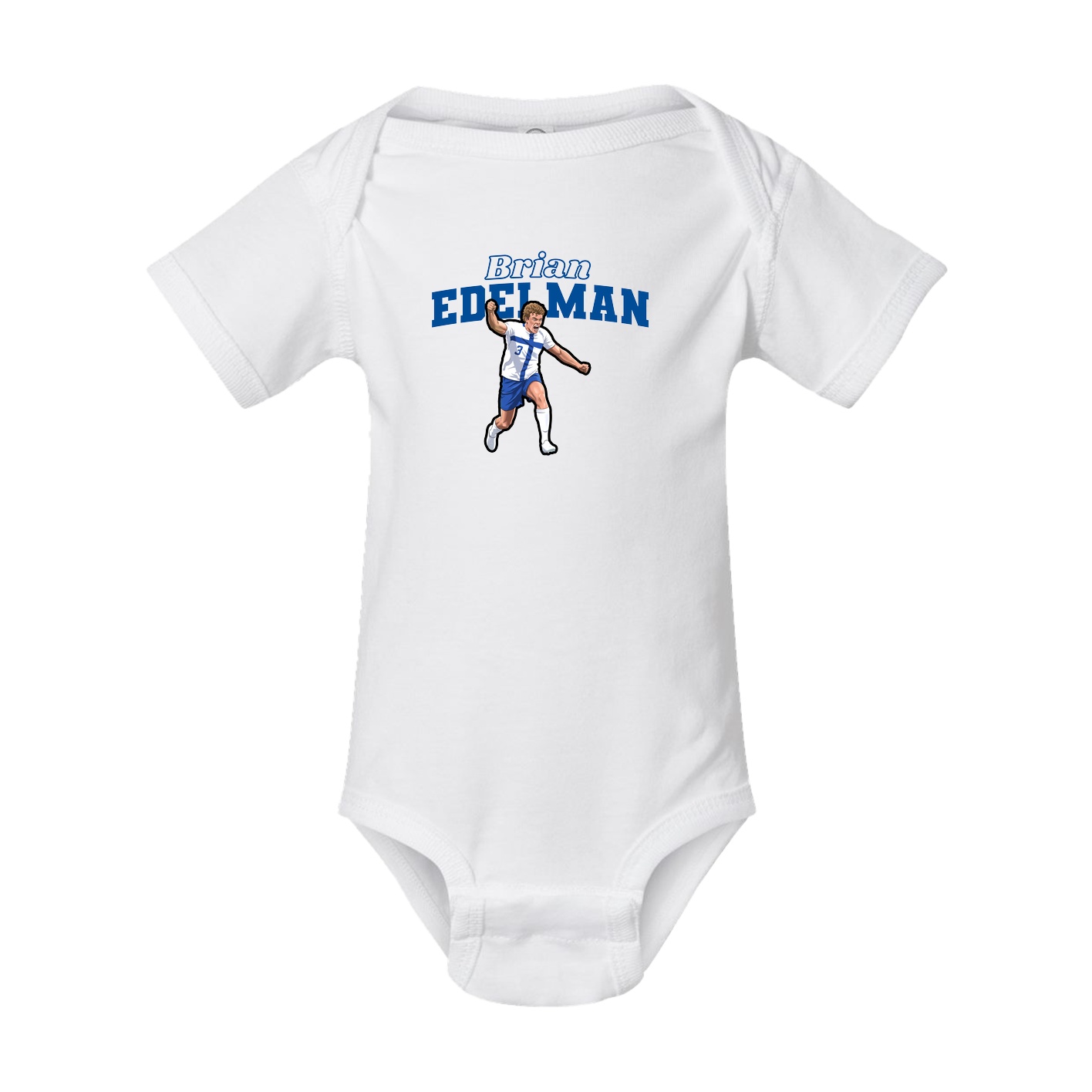 Baby Onesie — Name Arch in White