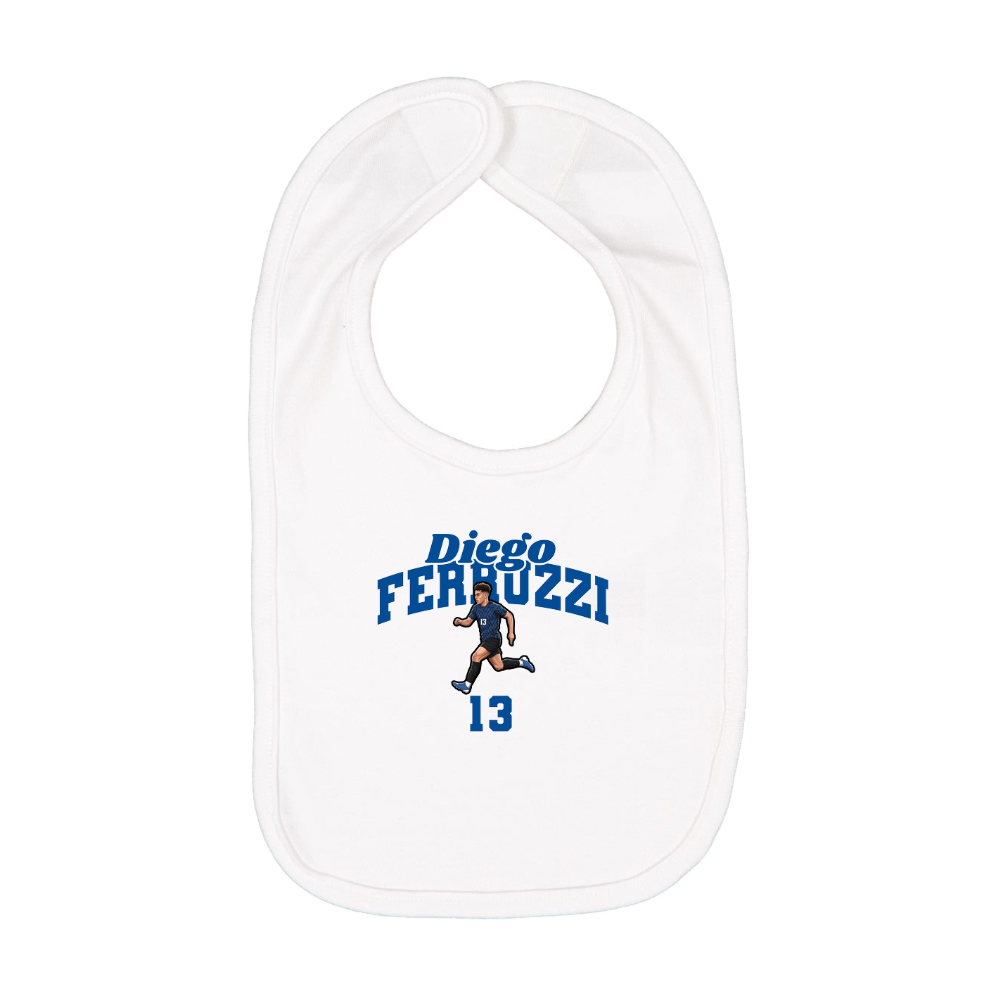 Infant Bib — Signature Arch in White