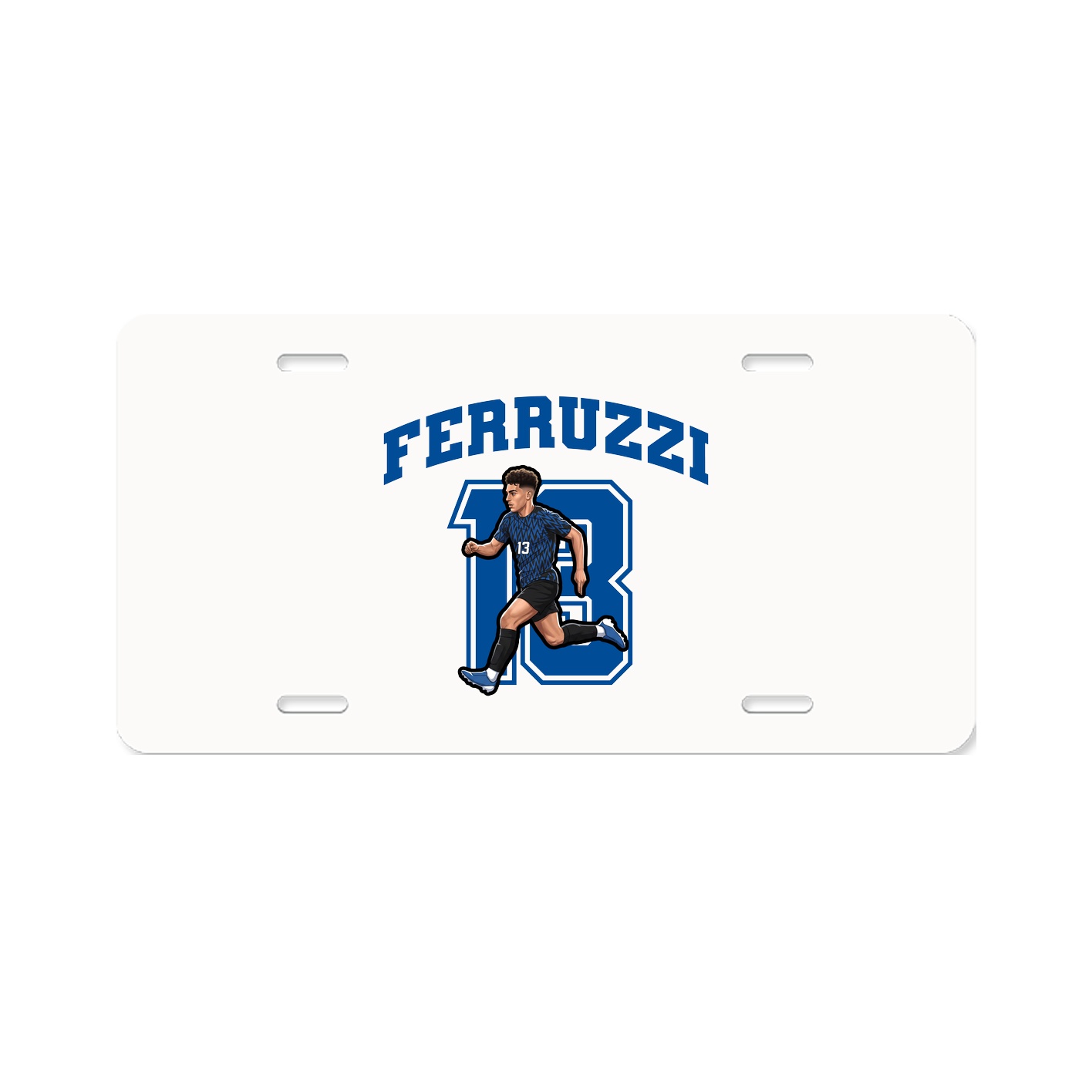 License Plate — Number in Classic