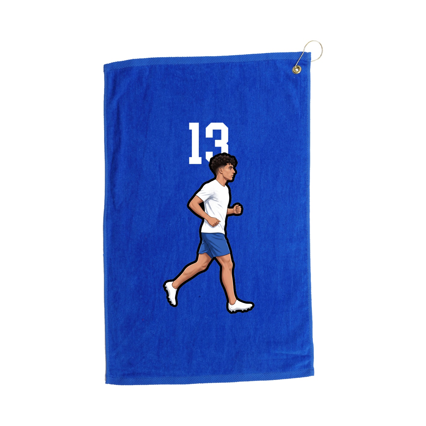 Golf Towel — Number Top in Royal