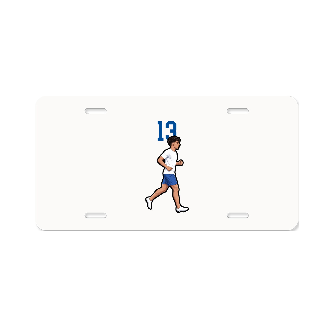 License Plate — Number Top in Classic