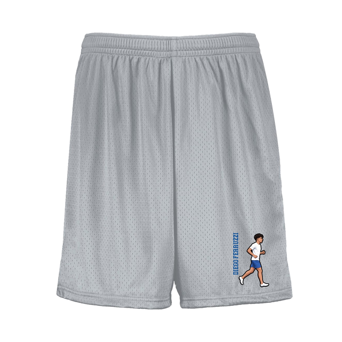 Shorts — Name Vertical in Silver