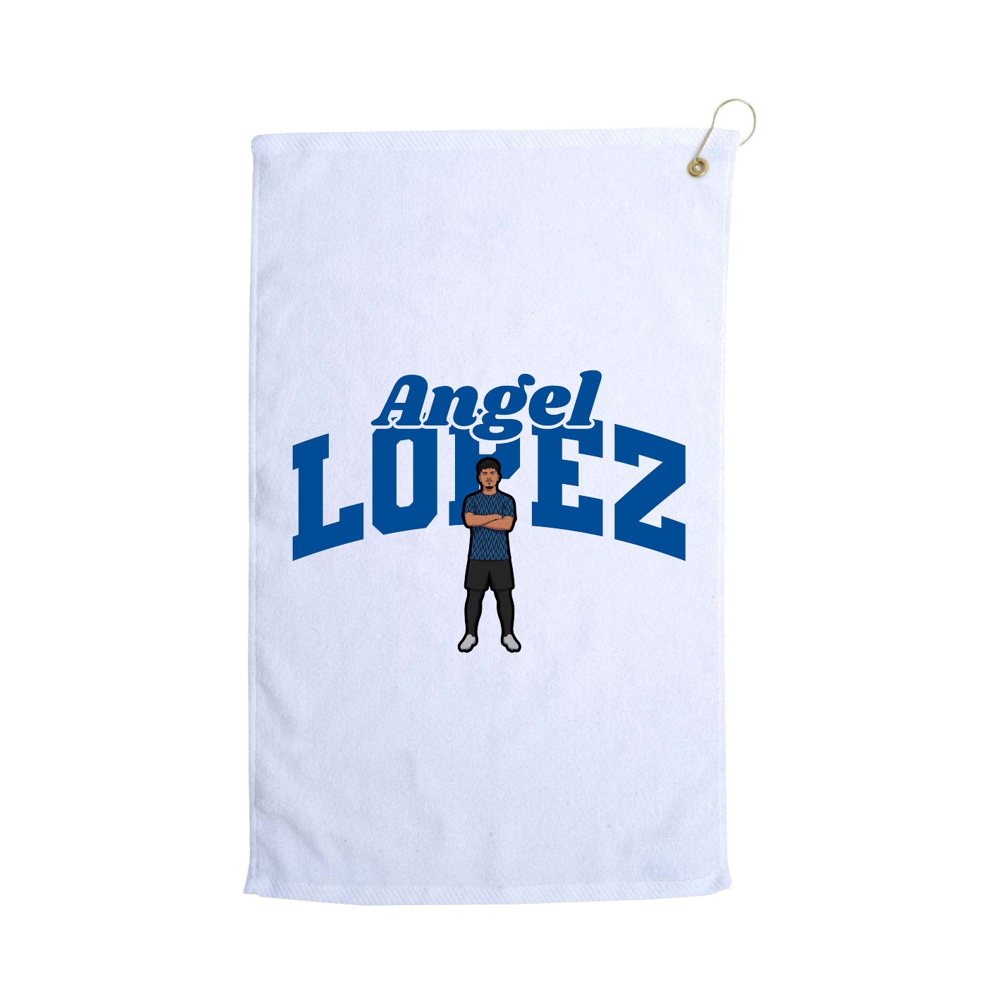 Golf Towel — Signature Arch in White