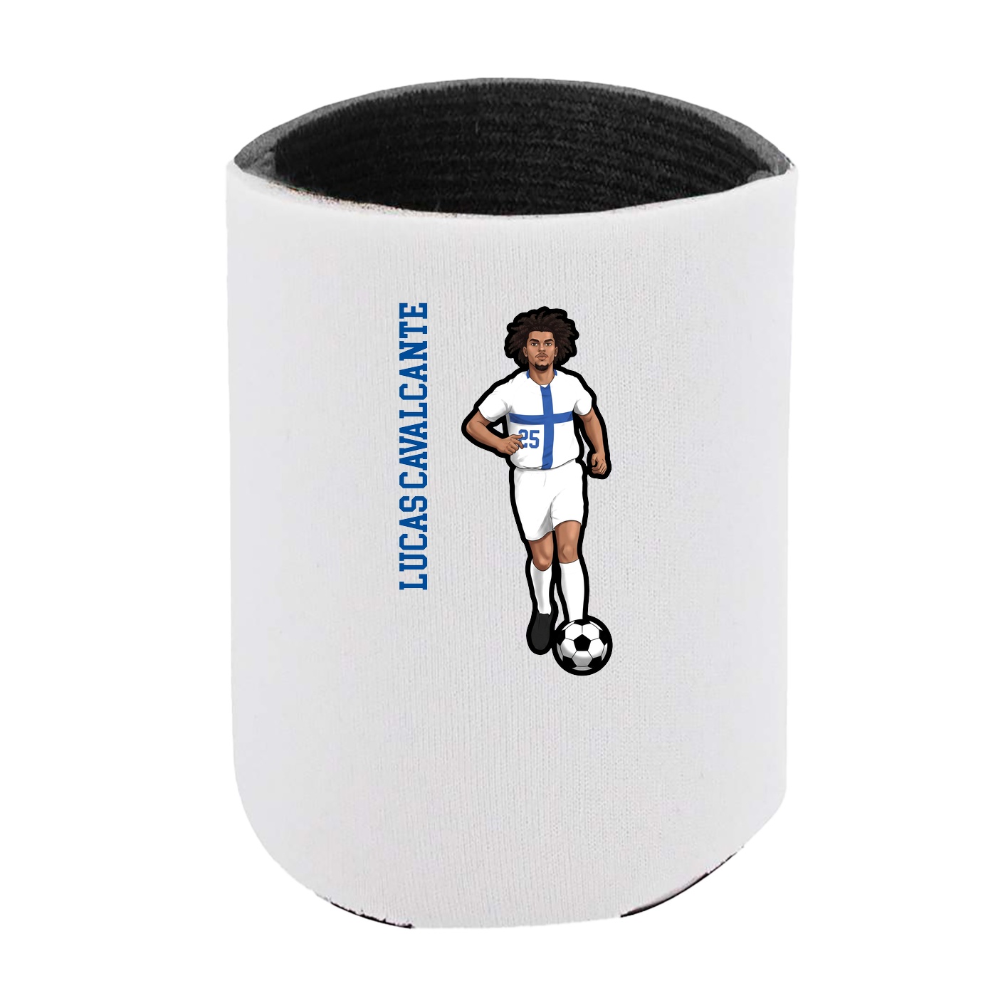 Can Holder — Name Vertical in White