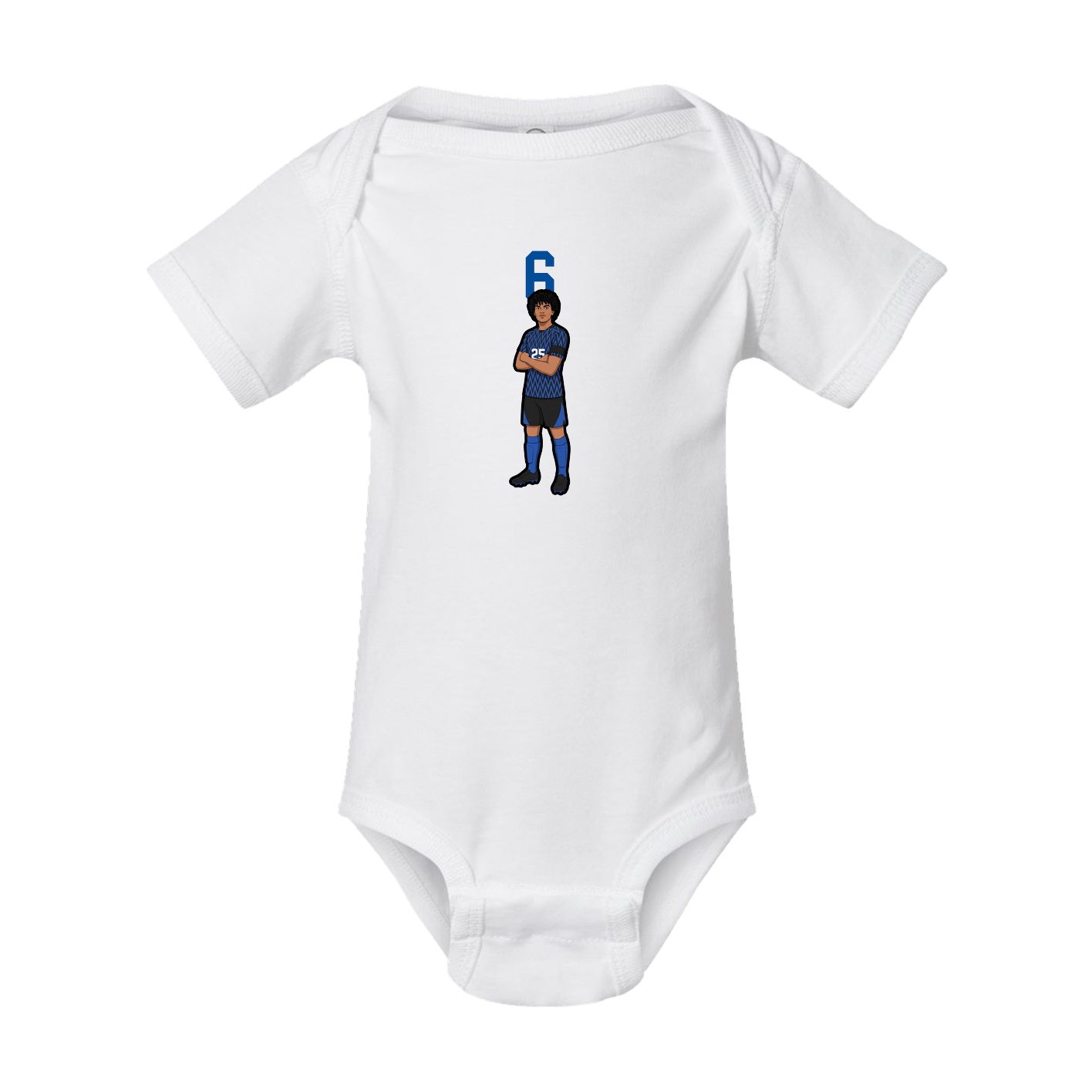 Baby Onesie — Number Top in White